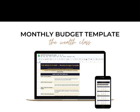 Free Wealth Class Starter Kit: Budget Template